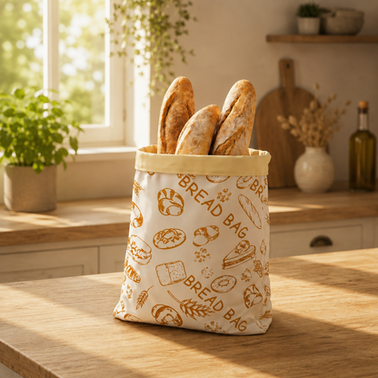 Sac à pain premium 100% coton et cire d'abeille