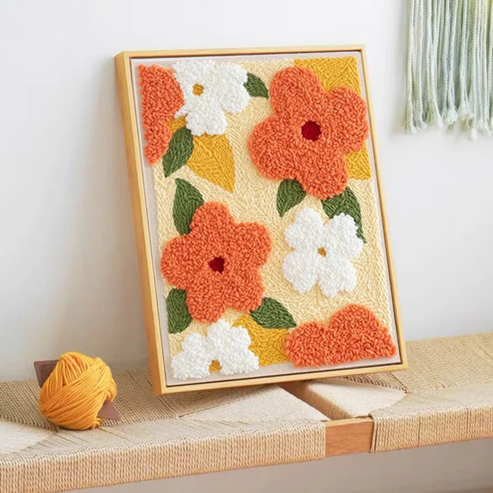 Maduura™ Cheerful Blossoms Punch Needle Pattern