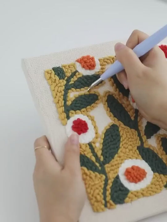 Maduura™ Colorful Flowers Punch Needle Pattern