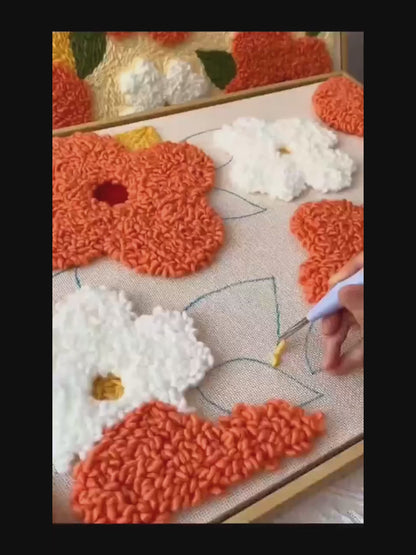 Maduura™ Cheerful Blossoms Punch Needle Pattern